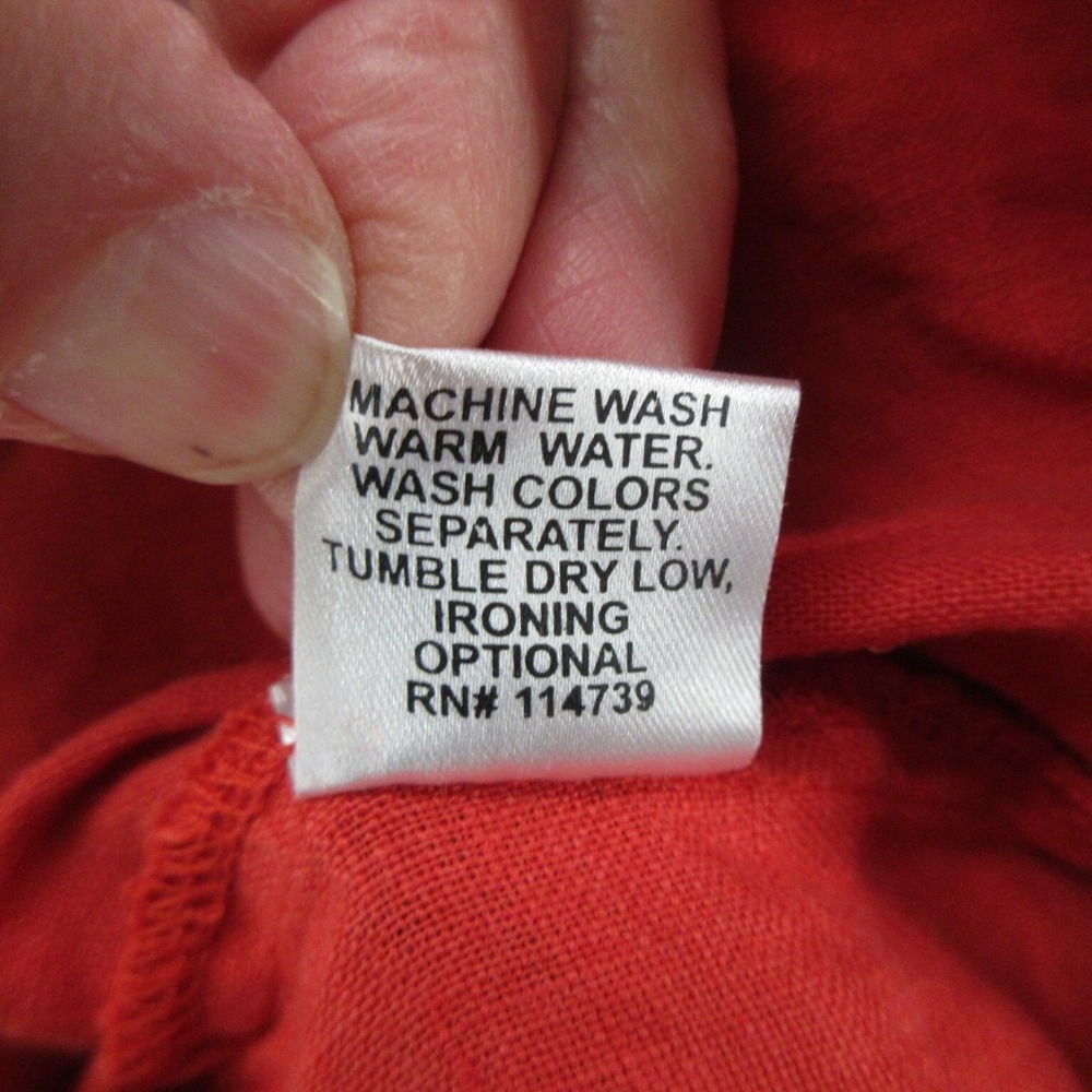 FLAX Designs Pants 3G LInen Red Pedal Pusher Elastic Waistband With Pockets New - Picture 16 of 16